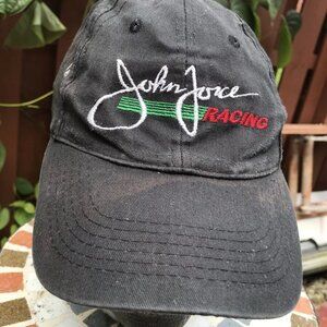 NASCAR 1990s Distressed John Force Racing Hat Strapback Castrol NHRA Broken In
